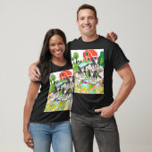 かわいいカラフルおもしろいキッズボーイズ新学期動物 Tシャツ (ユニセックス)