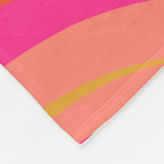 かわいいカラフルおもしろいファンキーガールインスピレーション フリースブランケット (角)