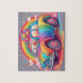 かわいいカラフルおもちゃ車 ジグソーパズル (縦)