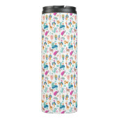 かわいいカラフルとジャングルの動物のパターン タンブラー (裏面)