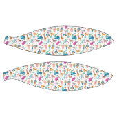 かわいいカラフルとジャングルの動物のパターン バスケットボール (パネル)