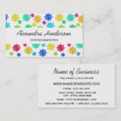 かわいいカラフルとスターズベビーシッター気に子 名刺 (正面/裏面)
