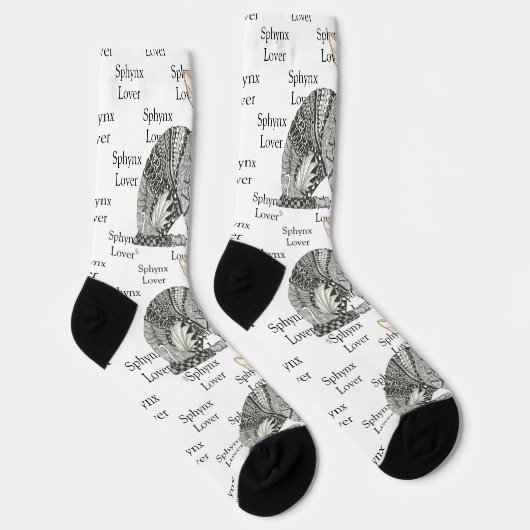 かわいいカラフルとスフィンクスの恋人ソックス ソックス (右)