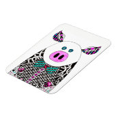 かわいいカラフルとピグマグネット3" x 4" マグネット (左側)