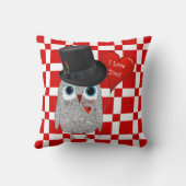 かわいいカラフルとフクロウ装飾用クッション クッション (裏面)