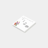 かわいいカラフルとボストンテリアのポストイットノート ポストイット (アングル)