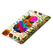 かわいいカラフルと羊のマグネット3"x4" マグネット (左側)