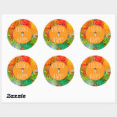 かわいいカラフルと選択ハッピーステッカー ラウンドシール (シート)