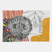 かわいいカラフルと金色のキッチンタオル キッチンタオル (横)