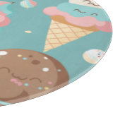 かわいいカラフルなアイスクリーム カッティングボード (角)