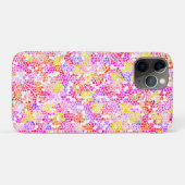 かわいいカラフルなガーリーな抽象的な花模様 Case-Mate iPhoneケース (裏面(横))