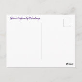 かわいいカラフルなキティ猫のアート ポストカード (裏面)