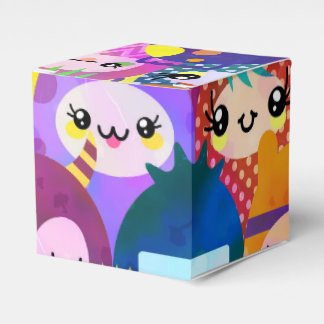 かわいいカラフルなキャラクターたち フェイバーボックス