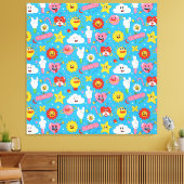 かわいいカラフルなキャラクター ポップアート キャンバス (インサイチュ (リビング))