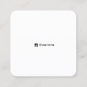 かわいいカラフルなコンフェッティ イヤリング アクセサリー 四角形 スクエア名刺 (裏面)