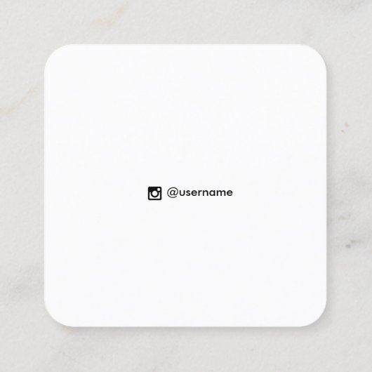 かわいいカラフルなコンフェッティ イヤリング アクセサリー 四角形 スクエア名刺 (裏面)