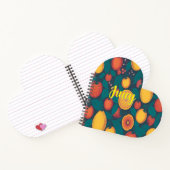 かわいいカラフルなフルーツパターン - 楽しいサマーデザイン ノートブック (内部)