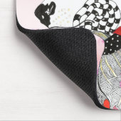 かわいいカラフルなブルテリアマウスパッド マウスパッド (コーナー)