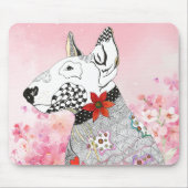 かわいいカラフルなブルテリアマウスパッド マウスパッド (正面)