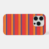 かわいいカラフルな夏のストライプ iPhoneケース (裏面横)