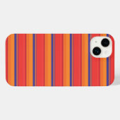 かわいいカラフルな夏のストライプ iPhoneケース (裏面横)