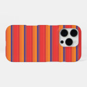 かわいいカラフルな夏のストライプ iPhoneケース (裏面横)