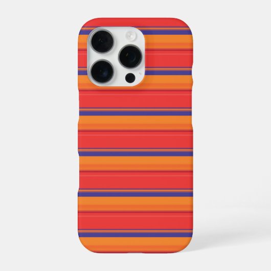 かわいいカラフルな夏のストライプ iPhoneケース (裏面)