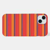 かわいいカラフルな夏のストライプ iPhoneケース (裏面横)