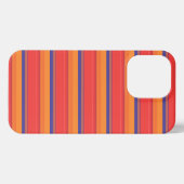 かわいいカラフルな夏のストライプ iPhoneケース (裏面横)
