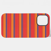 かわいいカラフルな夏のストライプ iPhoneケース (裏面横)