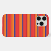 かわいいカラフルな夏のストライプ iPhoneケース (裏面横)