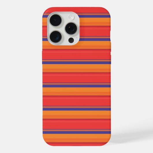 かわいいカラフルな夏のストライプ iPhoneケース (裏面)