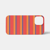 かわいいカラフルな夏のストライプ iPhoneケース (裏面横)