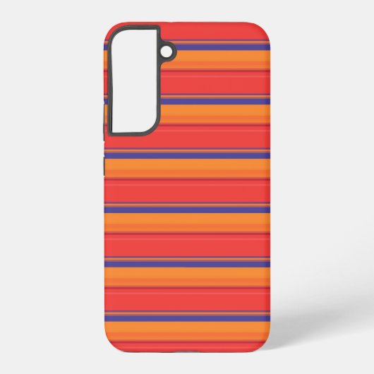 かわいいカラフルな夏のストライプ SAMSUNG GALAXYケース (裏面)