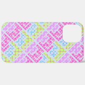 かわいいカラフルな女の子らしい幾何学的な落書きの模様 Case-Mate iPhoneケース (裏面 / 右)