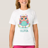 かわいいカラフルな愛らしいベビーミソサザイ Tシャツ (正面)