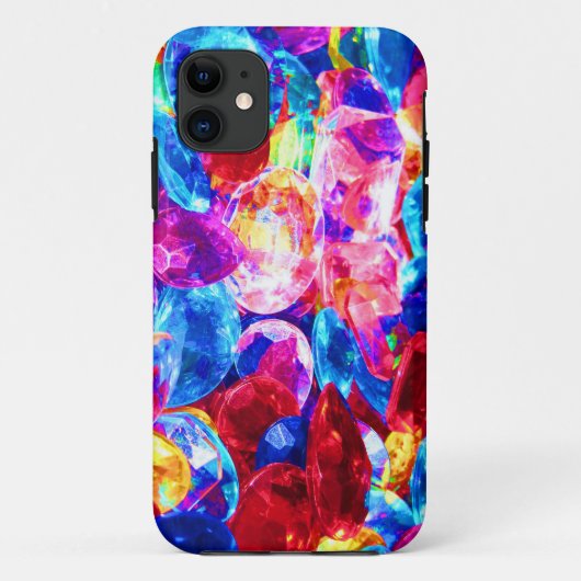かわいいカラフルな抽象的なジュエリーテクスチャ Case-Mate iPhoneケース (裏面)