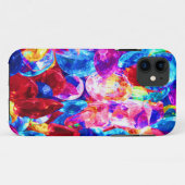 かわいいカラフルな抽象的なジュエリーテクスチャ Case-Mate iPhoneケース (裏面(横))