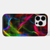 かわいいカラフルな抽象的なライン iPhoneケース (裏面横)