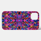 かわいいカラフルな抽象的な花柄 Case-Mate iPhoneケース (裏面 (横))