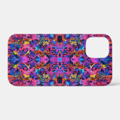 かわいいカラフルな抽象的な花柄 Case-Mate iPhoneケース (裏面 (横))