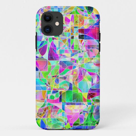 かわいいカラフルな断片デザイン Case-Mate iPhoneケース (裏面)