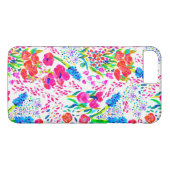 かわいいカラフルな水彩花柄 Case-Mate iPhoneケース (裏面(横))