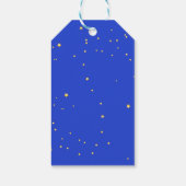 かわいいカラフルな祝福の天使の水彩画 クリスマス ギフトタグ (裏面)