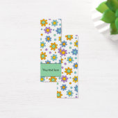 かわいいカラフルな花のデザインのしおり (デスク)