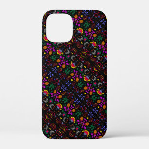 かわいいカラフルな花柄 iPhone 12 MINI ケース