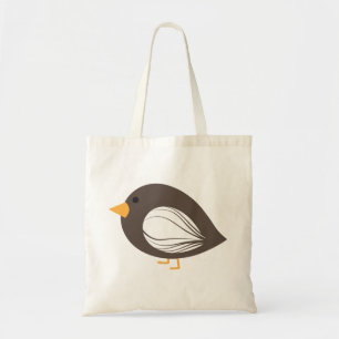 かわいいカラフルな茶色の風変わりな鳥のトートバッグ トートバッグ