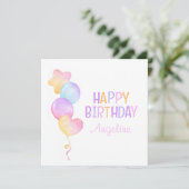 かわいいカラフルな風船 子供たちお誕生日おめでとう (スタンド正面)