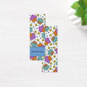 かわいいカラフルのカップケーキと花デザインしおり (デスク)