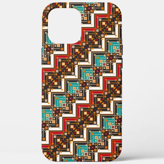 かわいいカラフルのシームレスなウクライナパターン Case-Mate iPhoneケース (裏面)